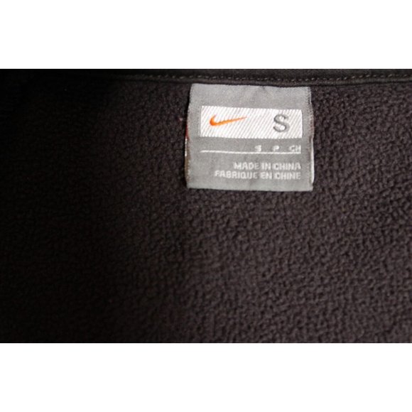 Mens Nike 1/2 Zip Long Sleeve Pullover Sweatshirt Small Brown Running Training - Picture 3 of 6